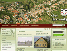 Tablet Screenshot of havraniky.cz